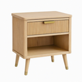 Comodino in Legno di Rovere con Cassetto