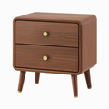 Comodino in legno con cassetti